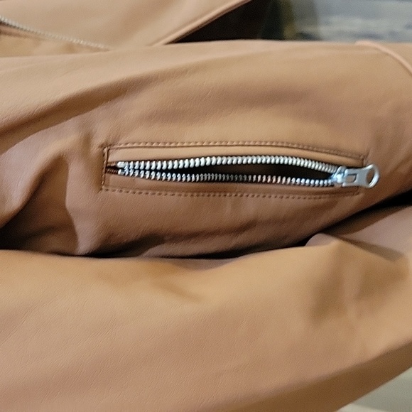 NWT | Vine & Valley Cognac Moto Jacket | Small | READ Description - Picture 8 of 11